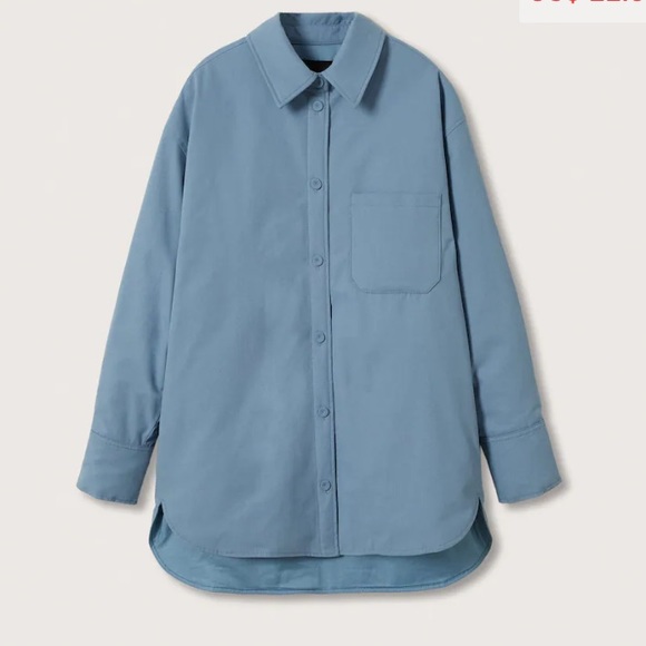 Mango Oversized Overshirt with Pockets Jacket- New with Tags - Picture 1 of 15